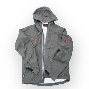 MAMMUT RAIN SHELL ZIP UP JACKET MEN’S SZ. LARGE DARK GRAY